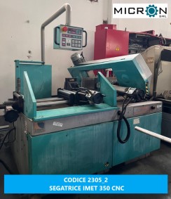  SEGATRICE IMET 350 CNC MOD. BS 350/60 AFI-E  usato SEGATRICE A NASTRO SEMIAUTOMATICA-IDRAUL foto 10