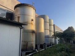 Silos in acciaio inox usato stock di pompe per acqua motore diesel foto 10